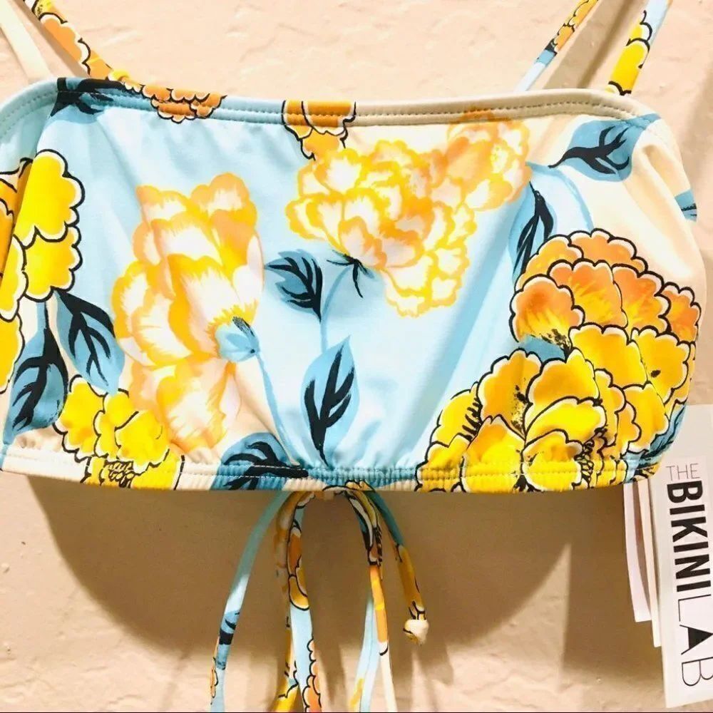 The Bikini Lab Spanish Bloom Bikini Top Floral - Picture 4 of 6